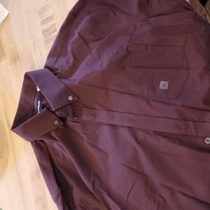 Express stretch dress shirt in plum